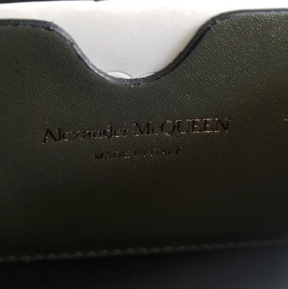 Alexander McQueen Skull Color Block Leather Crossbody Black White Brown … - Picture 7 of 12